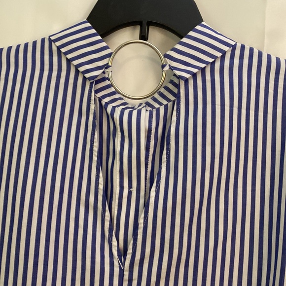 NWT Sam and Jess Long Sleeve Cotton Dress Sz Medium with open V-shaped back - Picture 2 of 8